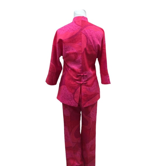 Vintage 60s Andrade Womens Pantsuit XS/S Neon Pin… - image 4