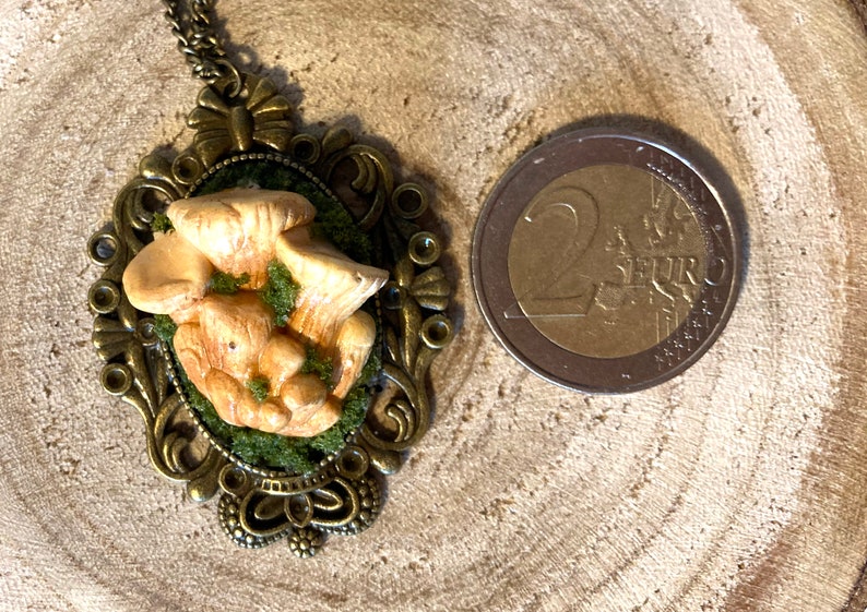 Oyster mushroom clay mossy necklace vintage bezel mushroom Oyster mushroom jewelry. A Mushroom/'s Story