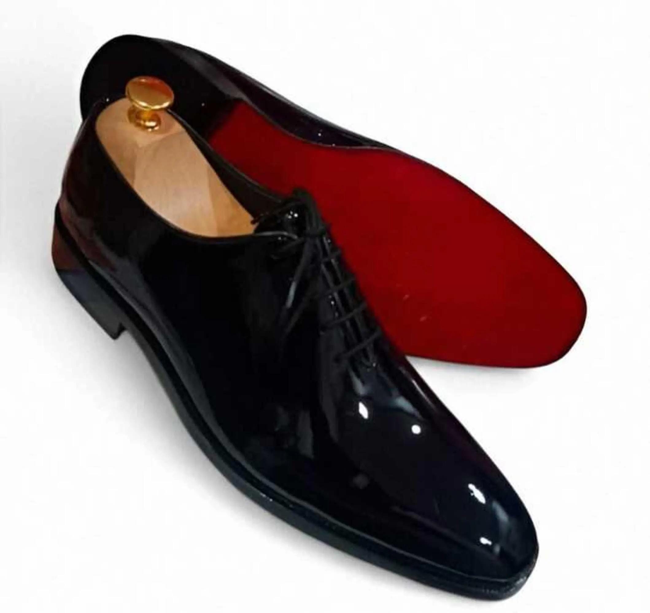 Men Red and Black Dress Shoes - Etsy