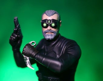 Sam Fischer Splinter Cell Figur - Handbemalte Resin Statue, Gamer Fan Art