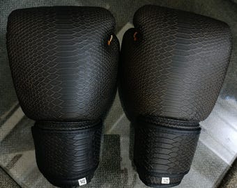 Premium Crocodile Leather Boxing Gloves, Handmade Crocodile Leather Boxing Gloves, Muay Thai & MMA Training Gear, Unique Gift for Boxer