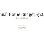 Home Budget Spreadsheet | Monthly Budget Planner | Bill & Income Tracker | Excel Budget System