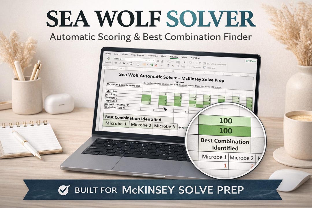Sea Wolf Automatic Solver Excel Tool 2026 (immediate Access) - Etsy ...