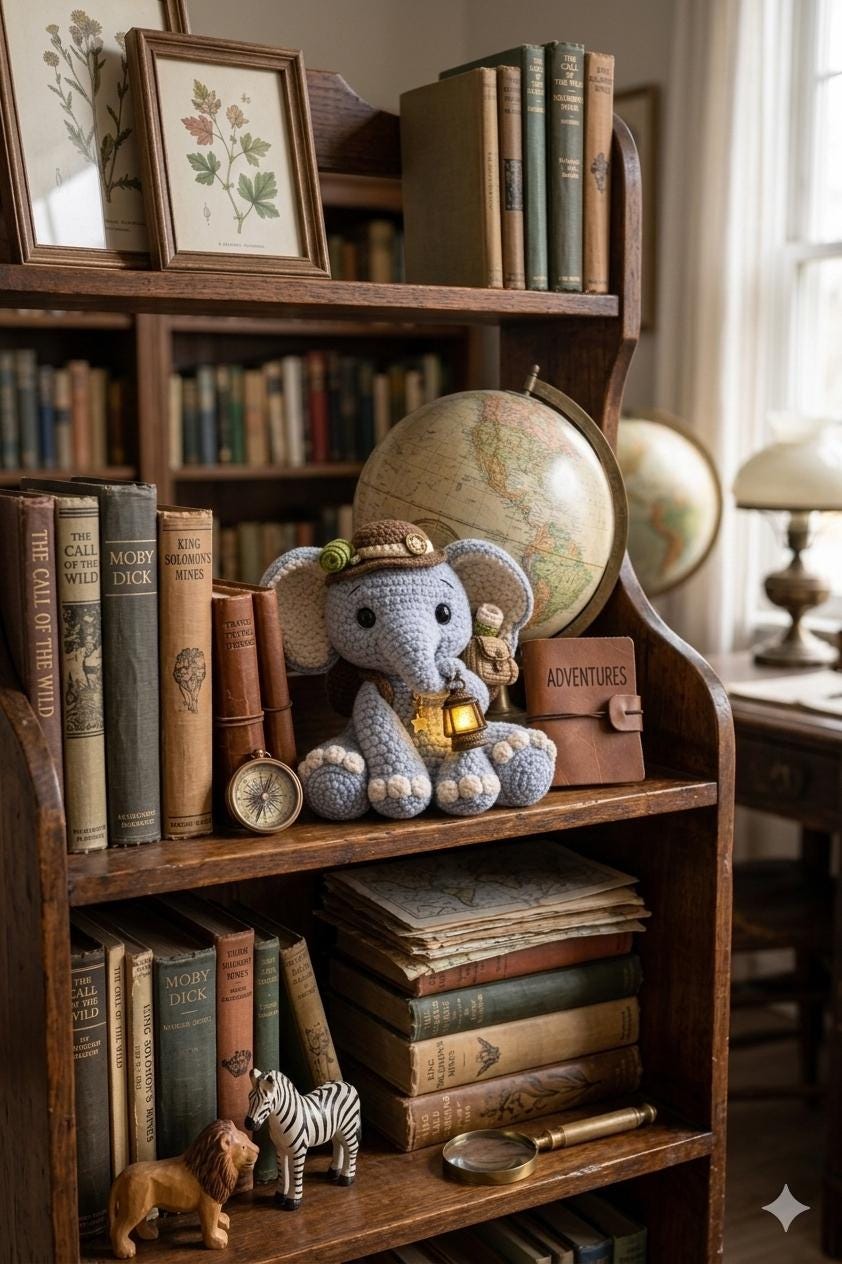 Crochet Elephant Amigurumi Pattern | Sitting Safari Plush Toy PDF - Etsy