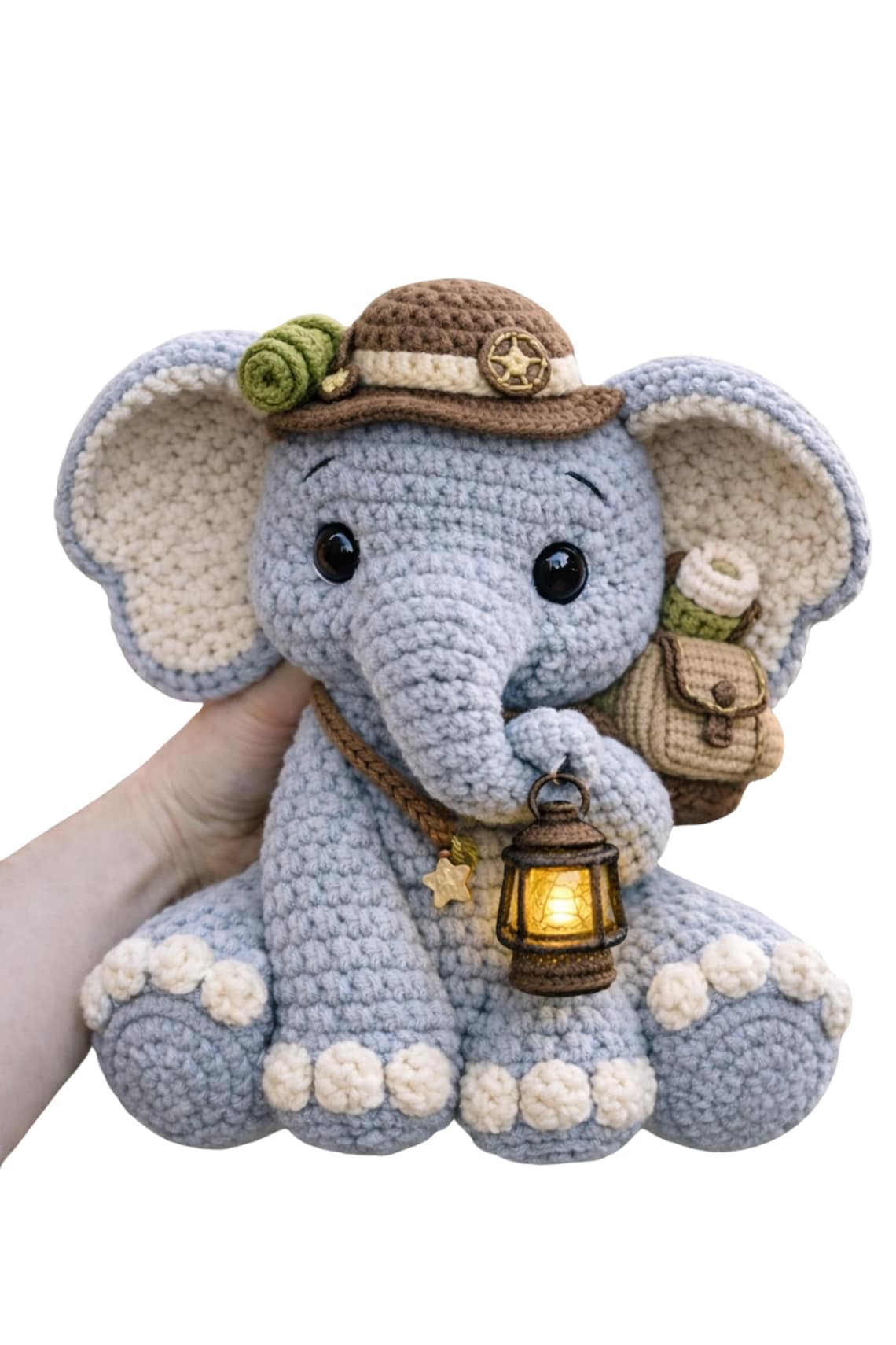 Crochet Elephant Amigurumi Pattern | Sitting Safari Plush Toy PDF - Etsy