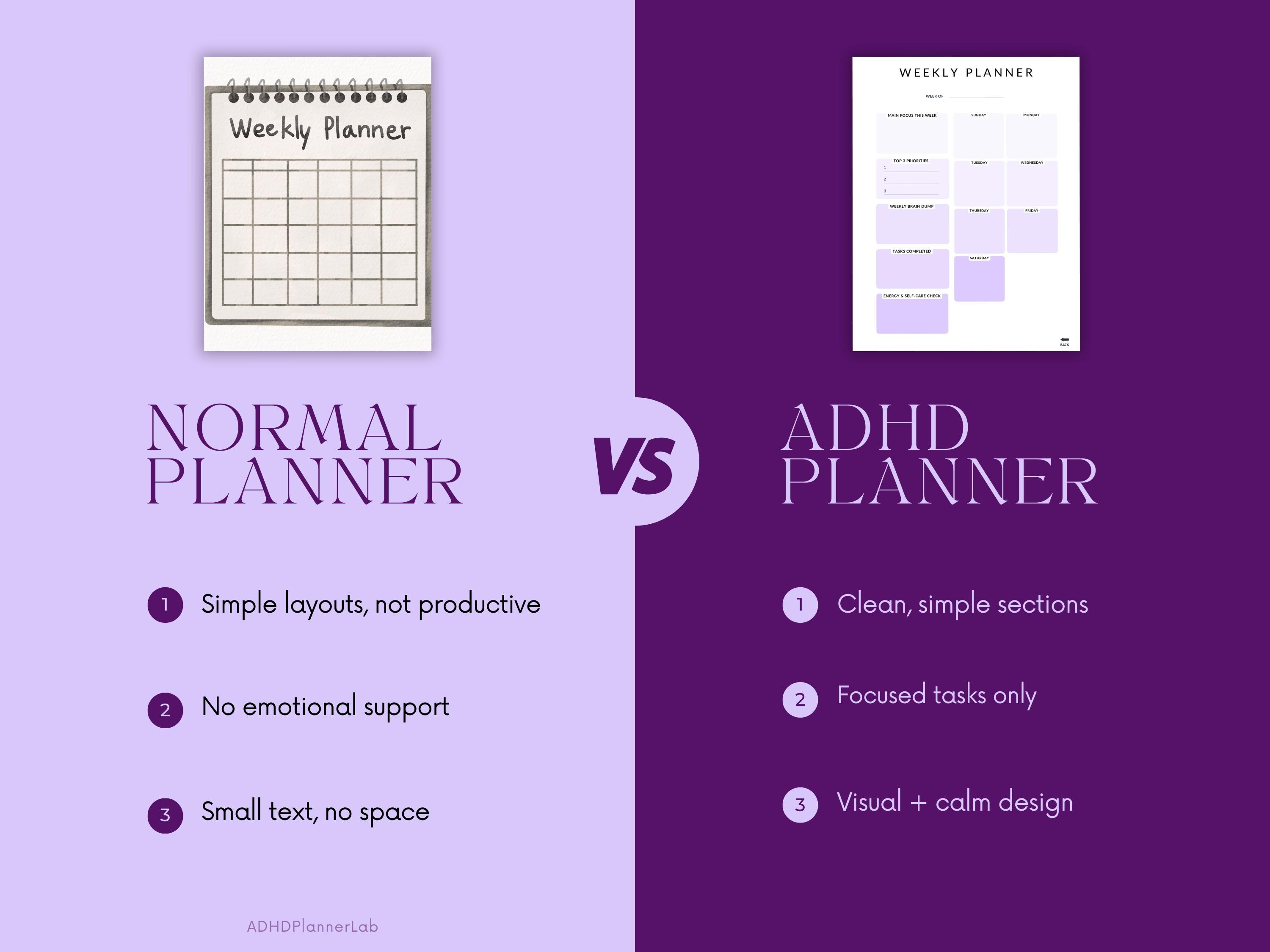 2026 ADHD Planner for Onenote | Focus & Habit Tracker (digital Download ...