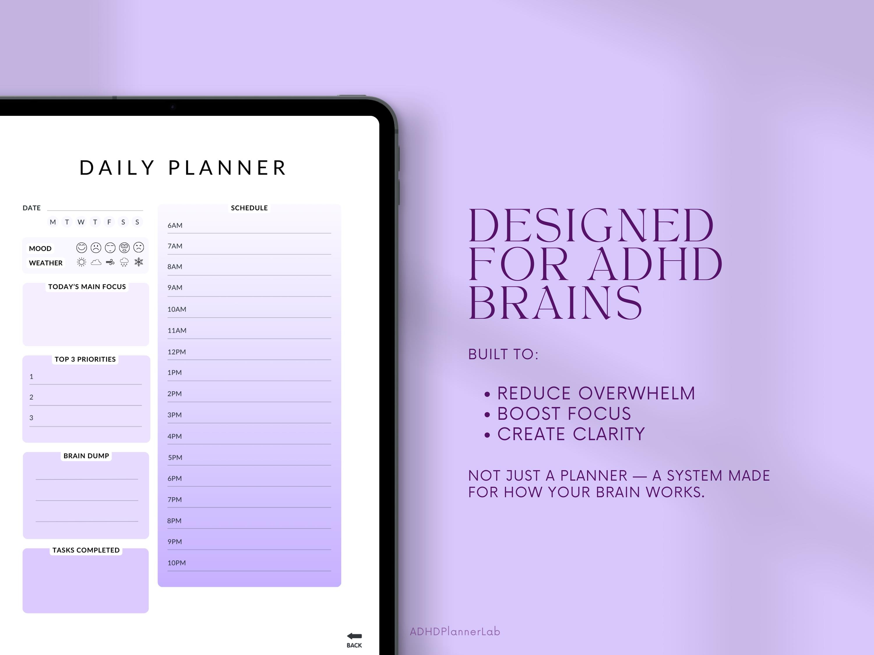 2026 ADHD Planner for Onenote | Focus & Habit Tracker (digital Download ...