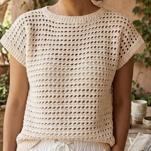 Boho Crochet Sweater Pattern PDF | Pullover Top | Easy Crochet Shirt