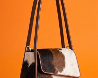 Cowhide Hair On Leather Sling Bag | Handmade Crossbody Purse | Stylish Western Shoulder Bag | Creative Leather Premium Quality