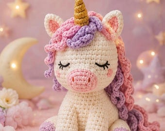 Crochet Unicorn Amigurumi Pattern | Magical DIY Toy (PDF Download)