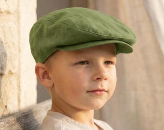 100% Linen flat cap, Linen newsboy cap, Newsboy cap for kids, Newsboy cap for men, Men's flat cap, Newsboy cap toddler, Baby newsboy cap