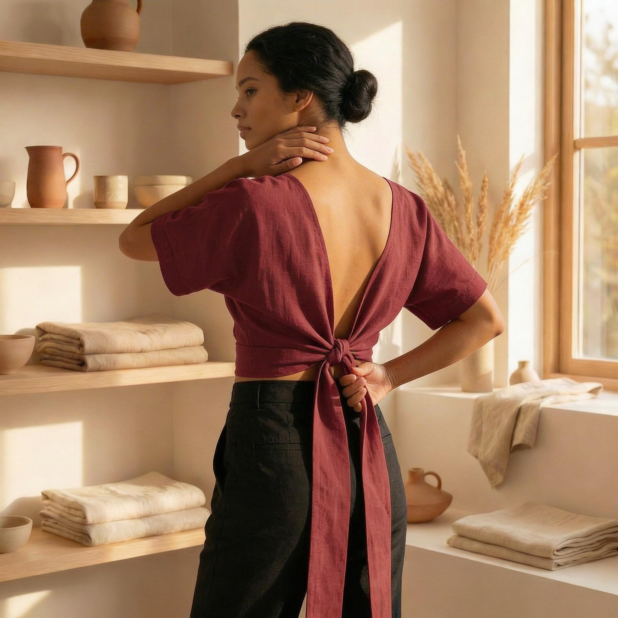 linen dress bali Signature Linen Dress, fitted bodice and flare skirt – W.two Capsule  Collections main image 1