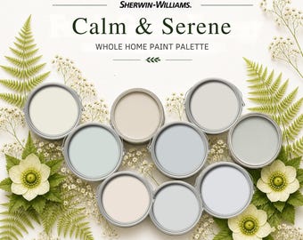 Calm & Serene Whole House Paint Farbpalette