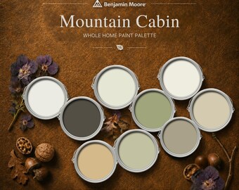Mountain Cabin Whole Home Paint Color Palette
