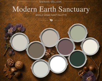 Moderne Earth Sanctuary Whole House Paint Farbpalette