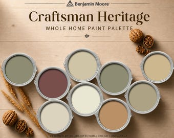 Craftsman Heritage Whole House Paint Color Palette