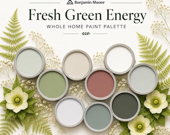 Frische grüne Energie ganze Hausfarbe Farbpalette
