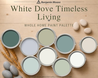 Weiße Taube Zeitloses Leben Ganzes Haus malen Farbpalette