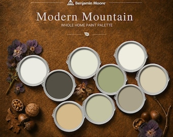 Benjamin Moore Modern Mountain Whole House Paint Color Palette
