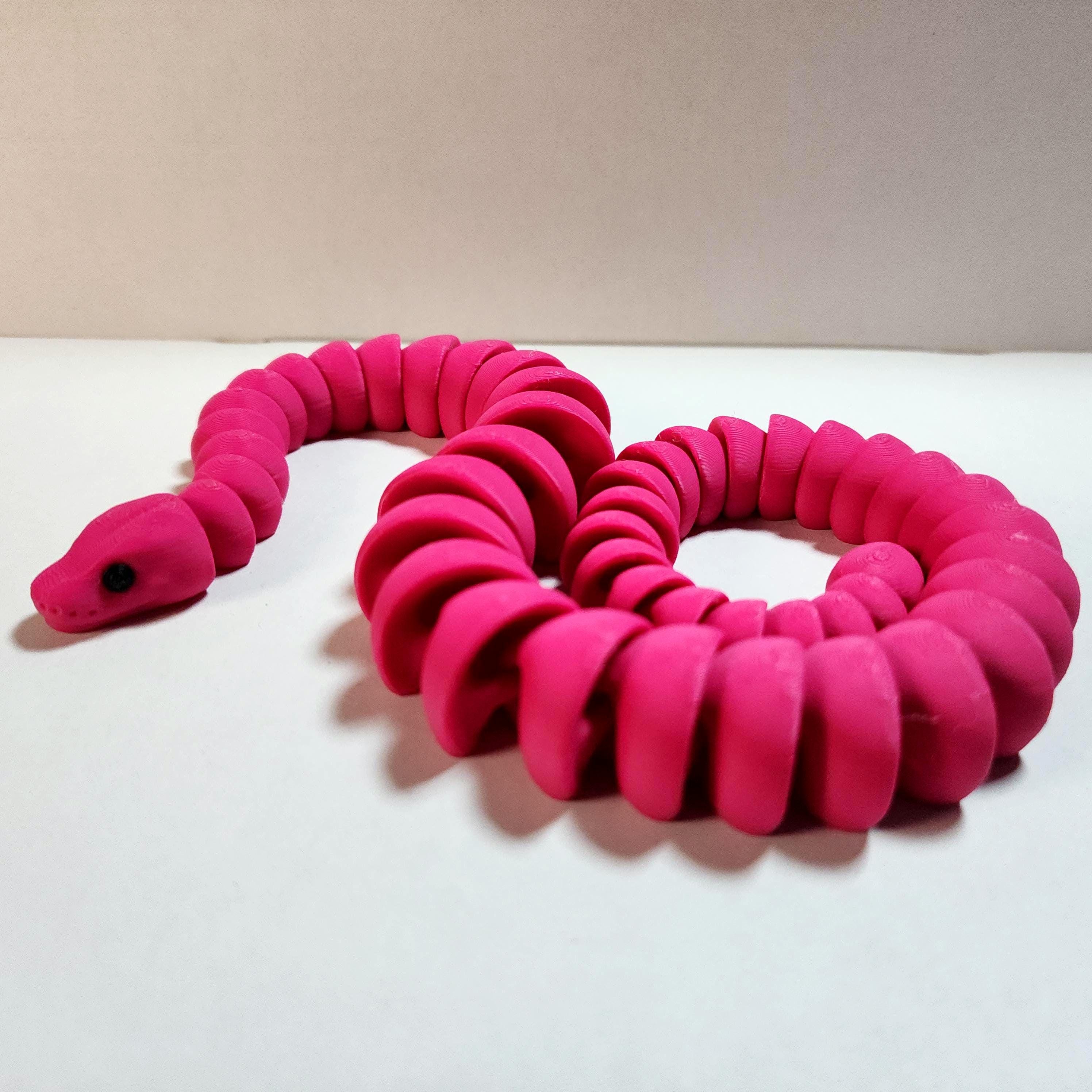 Ball Python Snake 3D Printed Articulated Fidget Snake - Many Color ...