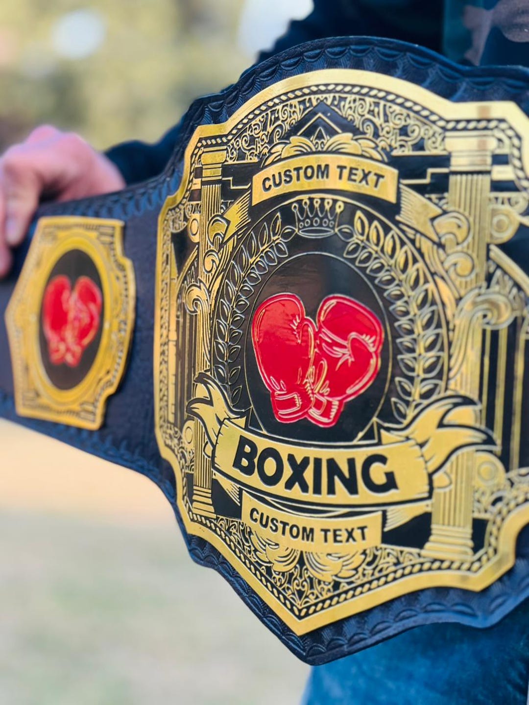 Custom Boxing Championship Belt – 2mm Metal Plates, Personalized Design ...
