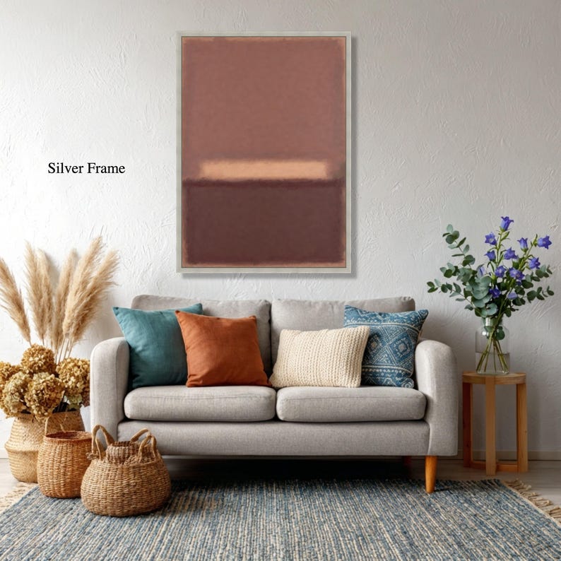 Mark Rothko 15 Mark Rothko No. 15 1952 Abstract Color Field Canvas Print, Dusty Rose ...