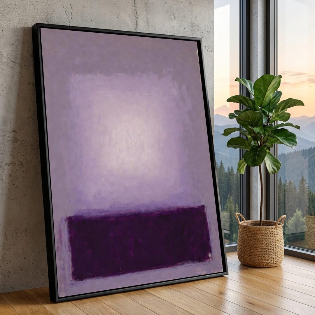 Mark Rothko Deep Color Fields Mark Rothko No. 182, 1959 Lavender and Deep Plum Abstract Painting ...