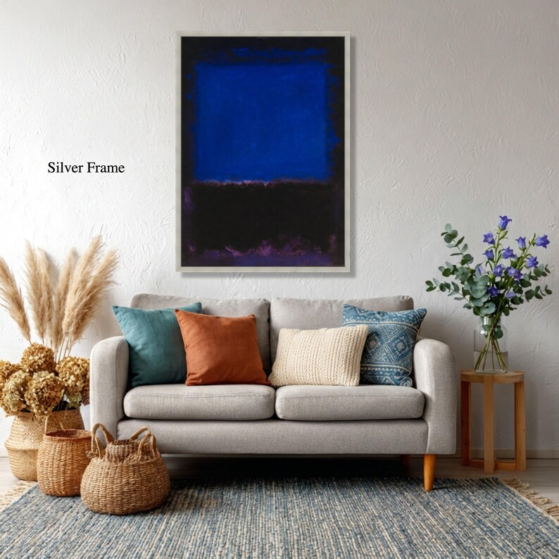 Mark Rothko Deep Color Fields Mark Rothko No. 168, 1959 Ultramarine Blue and Deep Violet Abstract ...