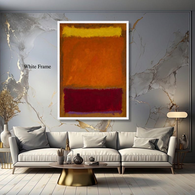 Mark Rothko No. 61 Rust and Blue 1953 Abstract Color Field Canvas Print ...
