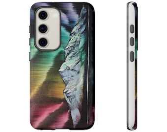 Aurora Mountain landscape phone case | rugged protective case