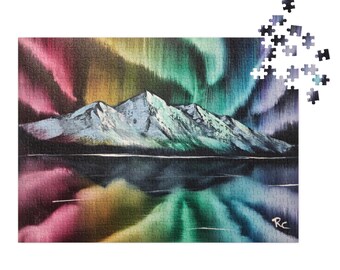 Jigsaw puzzle with tin