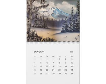 Mountain Landscape Wall Calendar 2026 | Scenic Nature Monthly Calendar
