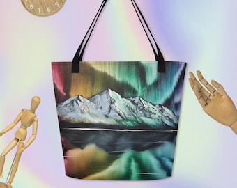 Colorstorm - All-Over Print Large Tote Bag 16x20