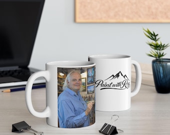 Paint with Roy Studio Scene Ceramic Mug | Painting Workshop Coffee Cup