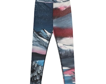 Artistic Mountain Landscape Yoga Leggings