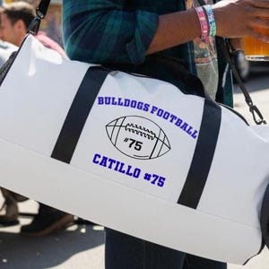 Personalisierte Sporttasche: Große Turntasche, Reise, benutzerdefinierte Initialen