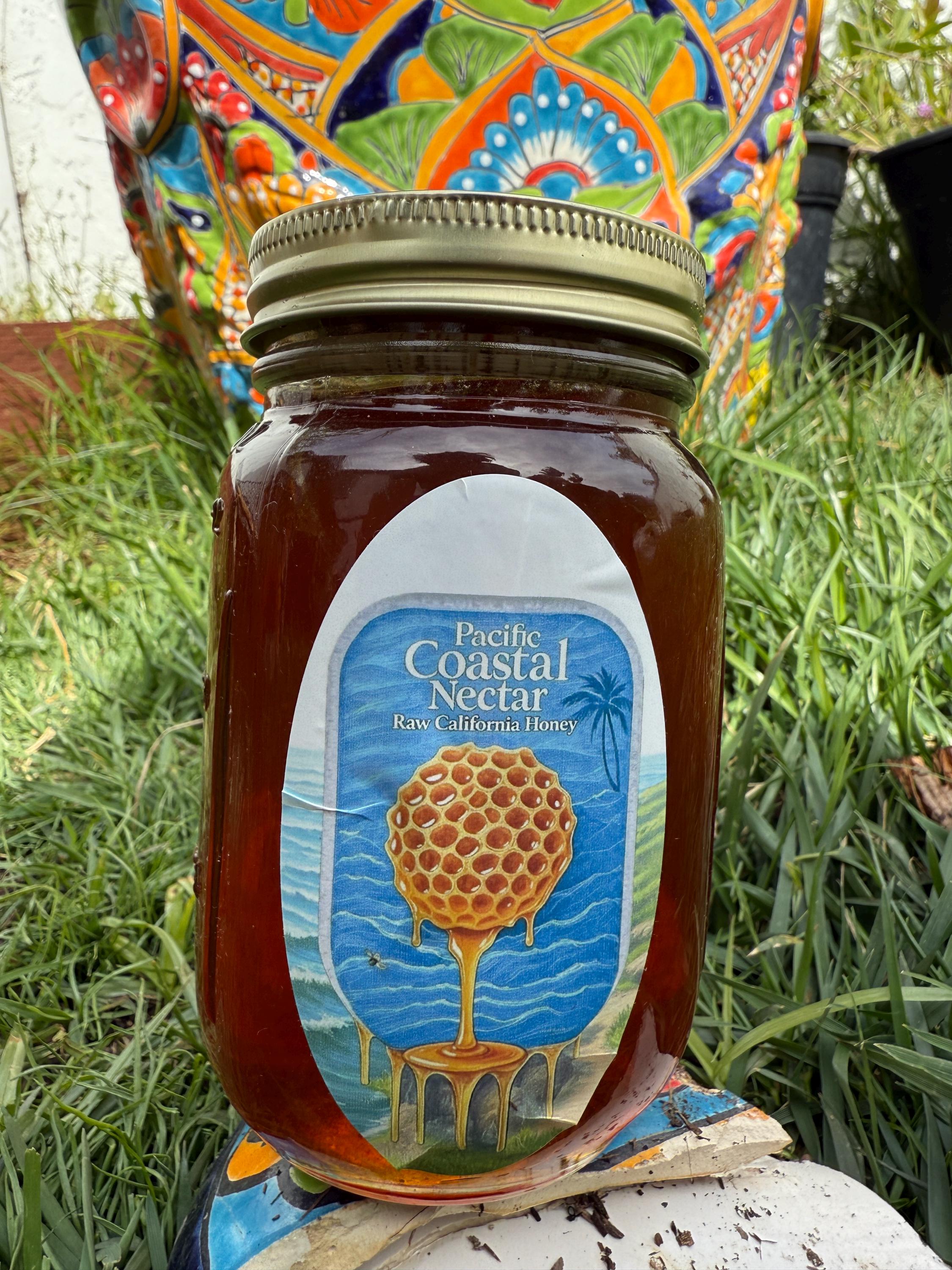Pacific coastal nectar local raw Southern California wildflower honey