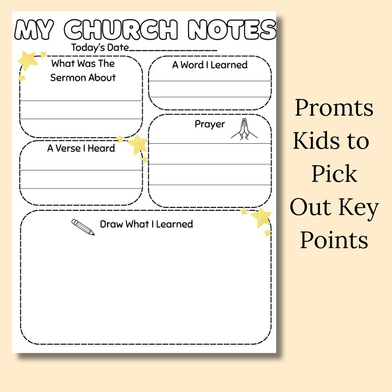 Kids Church Activity Pack | Sermon Notes, Scavenger Hunt, Armor ...