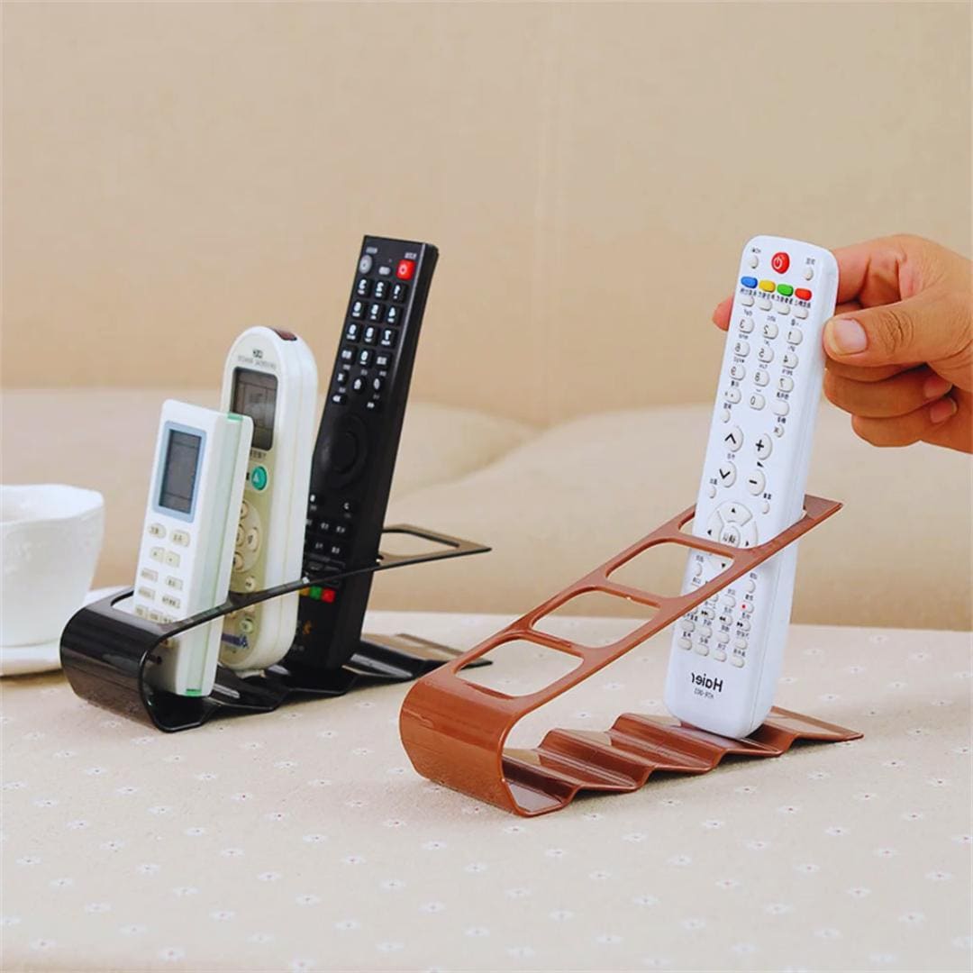 4 Section TV Remote Control Stand Holder Storage Rack Home Appliance ...