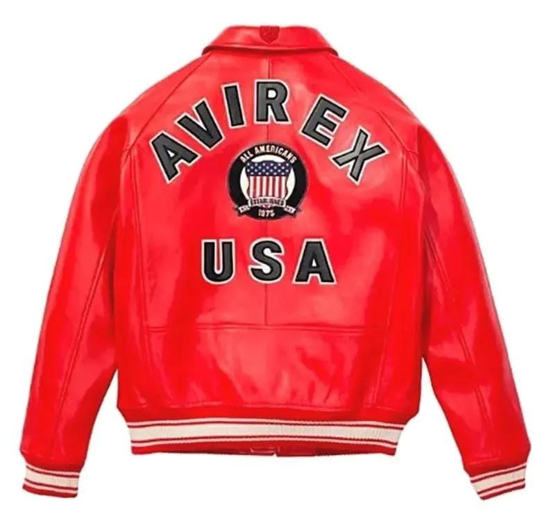 Mens AVIREX Real Bomber Varsity