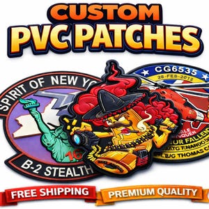 Aangepaste 3D-pvc-rubberpatches | Gepersonaliseerd logo-embleem, klittenband aan de achterkant