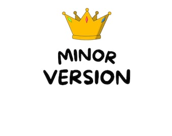 Diseño de camiseta de versión menor / Gráfico humorístico para hermanos menores / Camiseta familiar a juego / Descarga digital editable
