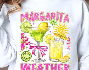 Imagen PNG de clima veraniego con margaritas / Diseño con cita divertida (Descarga digital)