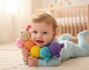 Gehaakt rupspatroon | Eenvoudig amigurumi-speelgoed (pdf-patroon)
