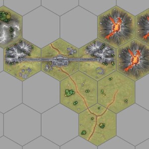 Hexton Hills 10 Tile Set Dwarven Mountain Pass – Modular 3D Printed Map Tiles