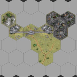 Hexton Hills 10 Tile Bundle Dwarven Mountain Pass – Modular Map Tiles