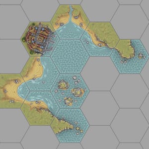Hexton Hills 10 Tile Bundle Bay Village – Modular Map Tiles