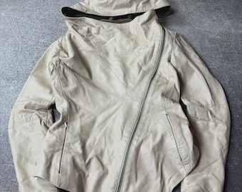 VTG 2000er Jahre Issey Miyake RICK OWENS Typ! Luxus Assymetrische Reißverschluss seltene Lederjacke