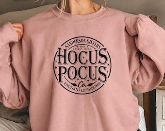 DTF Hocus Pocus Sweatshirt, Sanderson Sisters Halloween Shirt, Spooky Season DTF Crewneck, Witchy Halloween Sweatshirt, Fall Movie Shirt