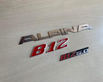 Sticker for trunk for BMW E38 Alpine B12 5.0